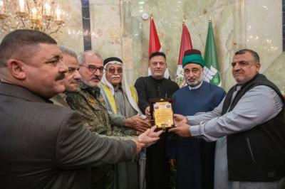 الأمانة العامة للعتبة العباسية المقدسة تستقبل وفد أهالي بلد وتؤكد دعمها لمواكبهم الحسينية السنوية