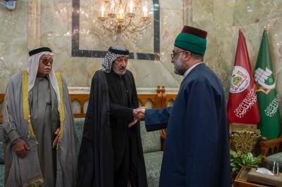 الأمانة العامة للعتبة العباسية المقدسة تستقبل وفد أهالي بلد وتؤكد دعمها لمواكبهم الحسينية السنوية