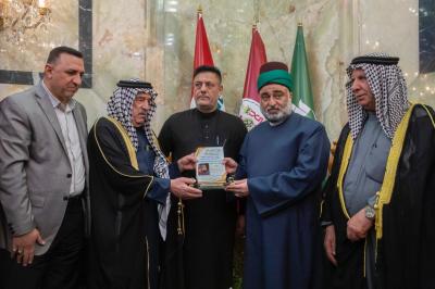 الأمانة العامة للعتبة العباسية المقدسة تستقبل وفد أهالي بلد وتؤكد دعمها لمواكبهم الحسينية السنوية
