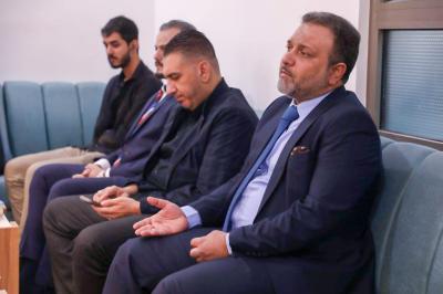 قسم الشؤون الفكرية يبحث سبل التعاون العلمي مع وفد جامعة الكوفة
