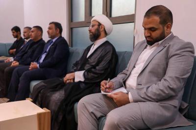 قسم الشؤون الفكرية يبحث سبل التعاون العلمي مع وفد جامعة الكوفة
