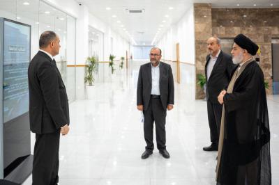 سماحة السيد الصافي يطلع على مبنى الكلية المستحدثة بجامعة الكفيل ويشيد بما تقدمه من نموذج تعليمي نوعي