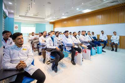 جامعة العميد تنظم زيارة علمية لمركز المجتبى (عليه السلام) لأمراض الدم وزرع نخاع العظم
