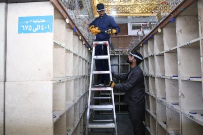 قسم الصيانة يباشر بالمرحلة الثانية لإدامة منظومات الإنذار المبكّر في صحن مرقد أبي الفضل العباس (عليه السلام)
