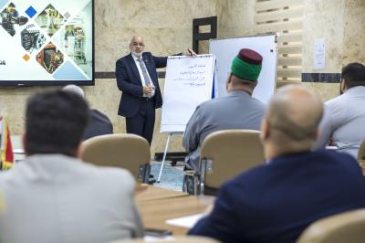 قسم التطوير يقيم دورة تدريبية عن التعامل مع وسائل الإعلام للمنتسبين