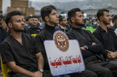 عرض مسرحي بعنوان (لا) ضمن فعّاليات اليوم الأوّل من الحفل المركزي لتخرّج طلبة الجامعات العراقية السادس