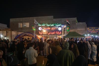 فرقة العباس (عليه السلام) تقدم أكثر من 20 ألف وجبة طعام لزائري مدينة سامراء