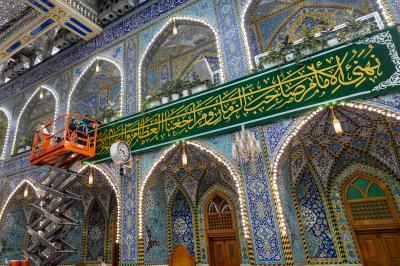 العتبة العباسية المقدسة تنشر مظاهر الزينة والفرح ابتهاجًا بذكرى ولادة الإمام الجواد (عليه السلام)