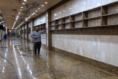 قسم الشؤون الخدمية يهيّئ سراديب العتبة العباسية المقدسة لزيارة النصف من شعبان