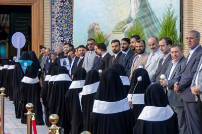 انطلاق مسير التلميذات في مجمع أبي الفضل العباس (عليه السلام) ضمن فعاليات اليوم الثاني لحفل التكليف