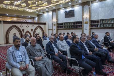 أستاذ الحوزة العلمية العلّامة السيد أحمد الصافي يُلقي المحاضرة العلمية الأولى في شرح دعاء أبي حمزة الثمالي