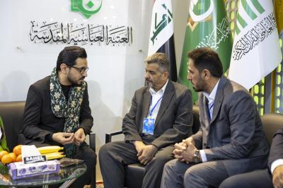 جناح العتبة العباسية المقدسة في معرض طهران الدولي للقرآن الكريم يشهد إقبالًا واسعًا