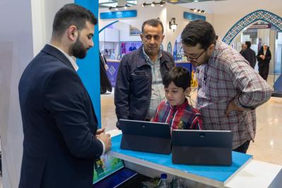 جناح العتبة العباسية المقدسة في معرض طهران الدولي للقرآن الكريم يشهد إقبالًا واسعًا