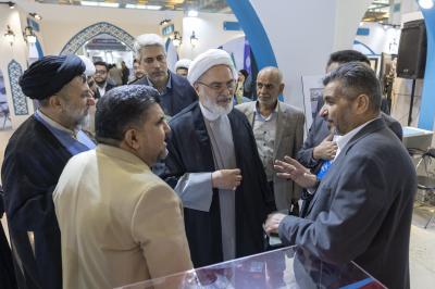 جناح العتبة العباسية المقدسة في معرض طهران الدولي للقرآن الكريم يشهد إقبالًا واسعًا