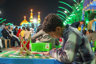 المجمع العلمي يقيم (المرسم الحسيني) ضمن فعاليات برنامج القرآني الصغير