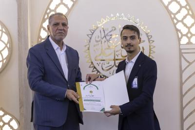 المجمَع العلمي يختتم الختمة القرآنية الرمضانية التعليمية في مقام الإمام المهدي (عجّل الله فرجه)