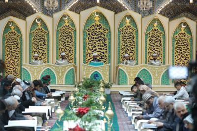 العتبة العباسية المقدسة تسدل الستار على الختمة القرآنية الرمضانية المركزية المرتّلة