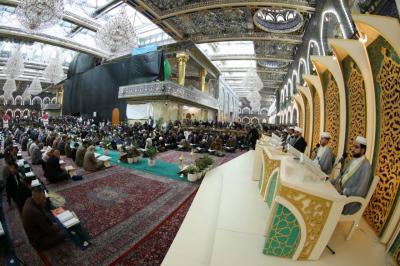 العتبة العباسية المقدسة تسدل الستار على الختمة القرآنية الرمضانية المركزية المرتّلة