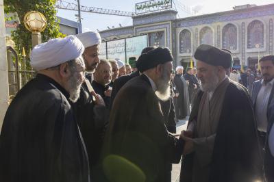 بحضور سماحة السيد الصافي.. العتبتان المقدستان الحسينية والعباسية تقيمان مجلسًا تأبينيًّا على روح السيد علي الخامنئي (رحمه الله)