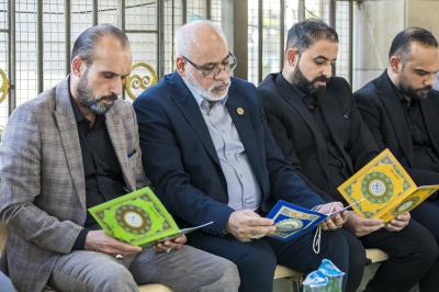 بحضور سماحة السيد الصافي.. العتبتان المقدستان الحسينية والعباسية تقيمان مجلسًا تأبينيًّا على روح السيد علي الخامنئي (رحمه الله)