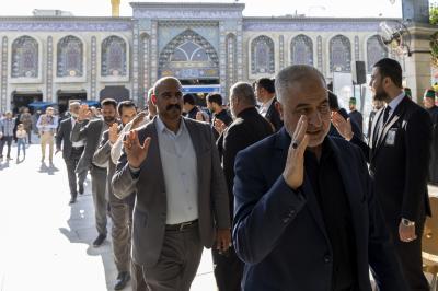 بحضور سماحة السيد الصافي.. العتبتان المقدستان الحسينية والعباسية تقيمان مجلسًا تأبينيًّا على روح السيد علي الخامنئي (رحمه الله)