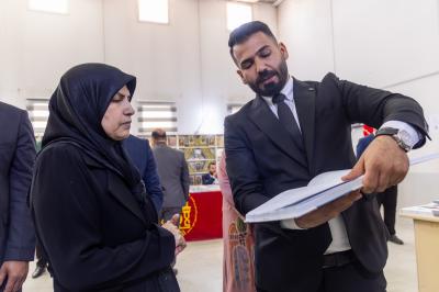 بأكثر من 350 إصدارًا.. قسم الشؤون الفكرية يشارك في معرض الكتاب بالمعهد التقني المسيّب