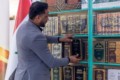 بأكثر من 350 إصدارًا.. قسم الشؤون الفكرية يشارك في معرض الكتاب بالمعهد التقني المسيّب