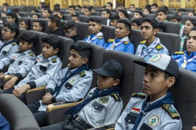 جمعية كشافة الكفيل تختتم المخيم الكشفي لطلبة الإعفاء العام من كربلاء والبصرة
