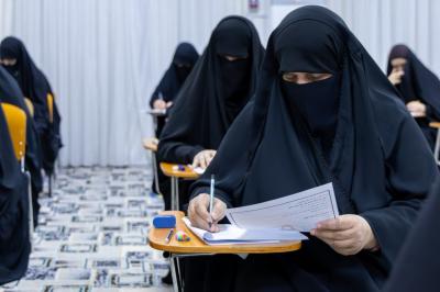 شعبة فاطمة بنت أسد تجري امتحانات الفصل الثاني لطالبات المدرسة القرآنية
