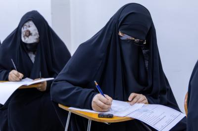 شعبة فاطمة بنت أسد تجري امتحانات الفصل الثاني لطالبات المدرسة القرآنية