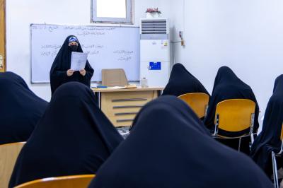 شعبة فاطمة بنت أسد تجري امتحانات الفصل الثاني لطالبات المدرسة القرآنية
