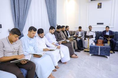 المجمع العلمي يقيم محفلاً قرآنيًّا في الديوانية إحياءً لذكرى يوم المباهلة والتصدق بالخاتم