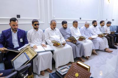 المجمع العلمي يقيم محفلاً قرآنيًّا في الديوانية إحياءً لذكرى يوم المباهلة والتصدق بالخاتم
