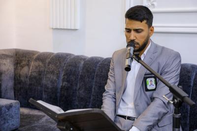 المجمع العلمي يقيم محفلاً قرآنيًّا في الديوانية إحياءً لذكرى يوم المباهلة والتصدق بالخاتم