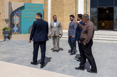قسم العلاقات العامة يناقش مع جامعة كربلاء إقامة مراسم رفع راية الحزن داخل الجامعة