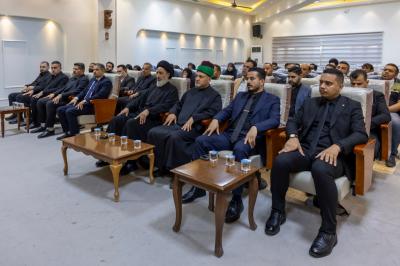 قسم العلاقات العامة ينظم مراسم رفع راية الحزن في جامعة كربلاء