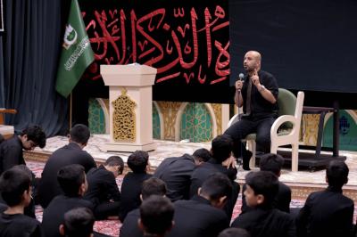 المجمع العلمي يقيم محاضرة بعنوان (إضاعة الوقت بين الإفراط والتفريط) لطلبه الحفظ في كربلاء