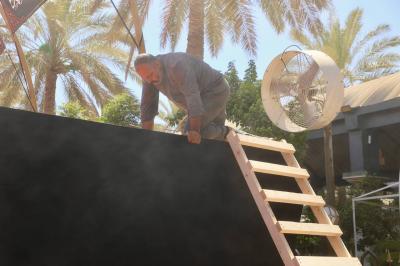 قسم الصناعات ينهي أعمال إنشاء منصّة للتغطية الإعلامية في منطقة بين الحرمين الشريفين