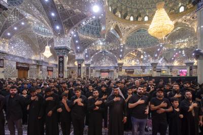 العتبة العباسية المقدسة تنظّم عزاء مواكب كركوك في سامراء لإحياء ذكرى عاشوراء