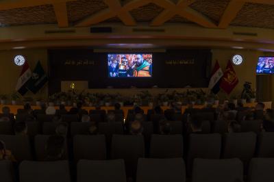 عرض فيلم يوثق أبرز نشاطات قسم الشؤون الطبية ضمن فعاليات الملتقى الطبي السادس لزيارة الأربعين