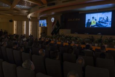 عرض فيلم يوثق أبرز نشاطات قسم الشؤون الطبية ضمن فعاليات الملتقى الطبي السادس لزيارة الأربعين