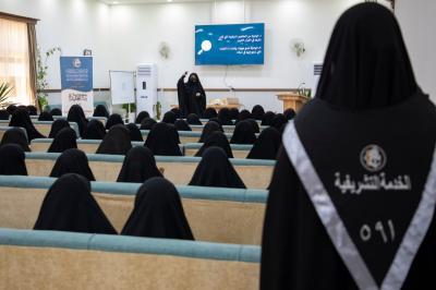 مخيم بنات العقيدة الـ32 يشهد محاضرة فكرية حول تأصيل مفهوم الولاية لأهل البيت (عليهم السلام)