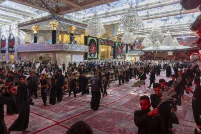 قسم الشعائر ينظم حركة المواكب العزائية بذكرى شهادة الإمام السجاد (عليه السلام)