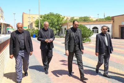 رئاسة جامعة العميد تطّلع على استعدادات مجموعة مواكب أم البنين (عليها السلام) لزيارة الأربعين