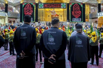 بالتنسيق مع قسم الشعائر.. مواكب العزاء تُحيي اليوم الثاني من شهر صفر عند مرقد أبي الفضل العباس (عليه السلام)