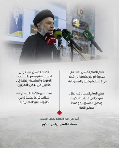  ضمن المؤتمر العلمي الدولي الـ 13 لفِكر الإمام الحسن المجتبى (عليه السلام)
