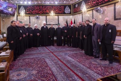 وفد المنتدى العالمي لخدمة السيدة رقية (عليها السلام) يشيد بجهود العتبة العباسية المقدسة في إحياء ذكرى شهادتها
