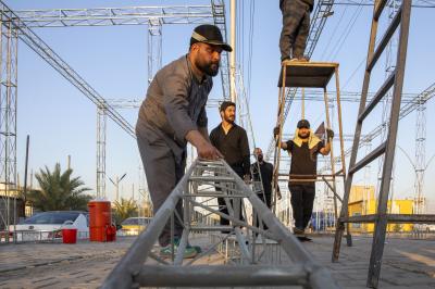 استعدادًا لزيارة الأربعين.. العتبة العباسية المقدسة تباشر تهيئة موكبها الثقافي العام في مجمع العلقمي