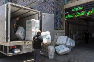 قسم المضيف يفتتح ثلاثة منافذ رئيسة لتوزيع وجبات الطعام لزائري الأربعين