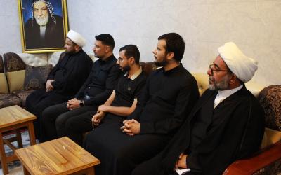 سماحة السيد أحمد الأشكوري يستقبل مجموعة من الملاكات الطبية ضمن المشروع التبليغي لزيارة الأربعين